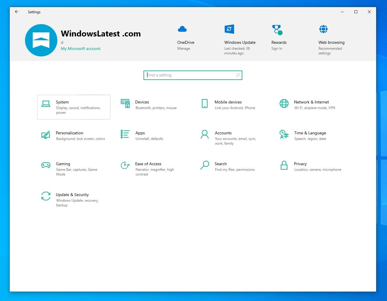 Win10 设置应用更新：升级“关于”页面，主页图标可跟随主题色