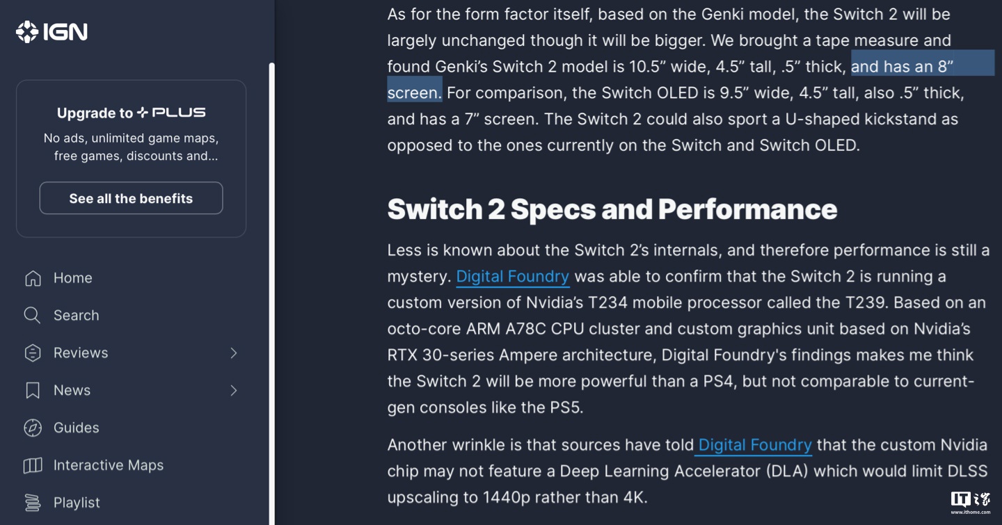 全民直播：香港码的全部免费的资料-IGN 称任天堂 Switch 2 游戏机配 8 英寸屏幕，相比初代增大 29 %