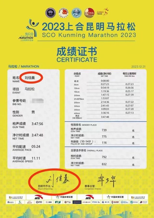 知乎：2024澳门资料大全-昆明市市长刘佳晨，任上被查！52岁跑完全马上过热搜，早年清华毕业，留美获博士学位
