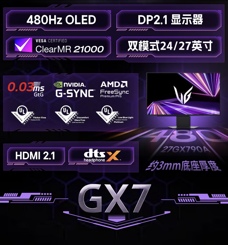网易云社区：2o24年澳门一肖一马期期准-LG 推出“27GX790A”27 英寸显示器：2K 480Hz OLED，8499 元  第2张